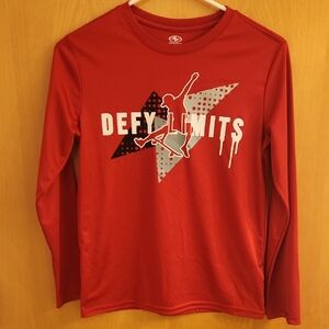 Athletic Works Red Long Sleeve Kids Tee